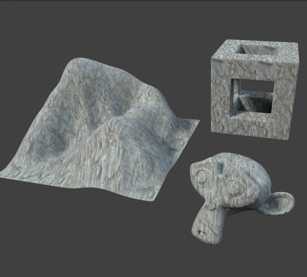 Triplanar mapping - automatic seamless UV material for Cycles preview image 1